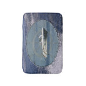 Nautische bootgolven badmat (Voorkant Verticaal)
