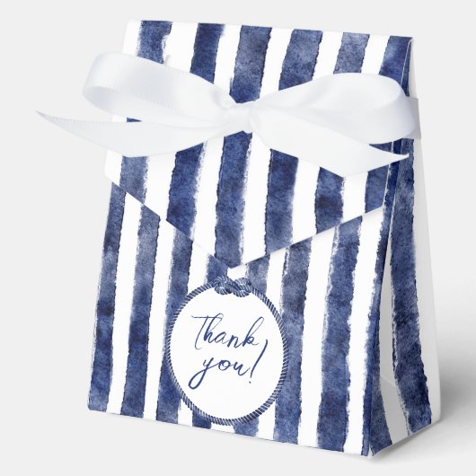 nautische bruiloft aan de kust bedankdoosjes (Voorkant)