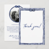 nautische bruiloft aan de kust bedankkaart (Voorkant / Achterkant)