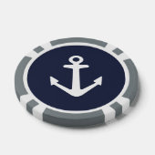 Nautische bruiloft aangepaste poker chip token voo (Enkel)