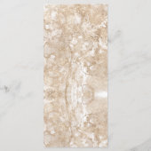 Nautische bruiloft Beach Seashell en Rozen Menu (Achterkant)