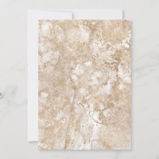 nautische bruiloft strand schelp bloemen Rozen wo Kaart (Achterkant)