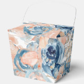 Nautische bruiloft Strand Seashell Bloemen Bedankdoosjes (Voorkant)