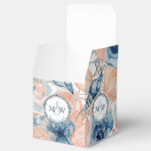 Nautische bruiloft Strand Seashell Bloemen Bedankdoosjes (Geopend)