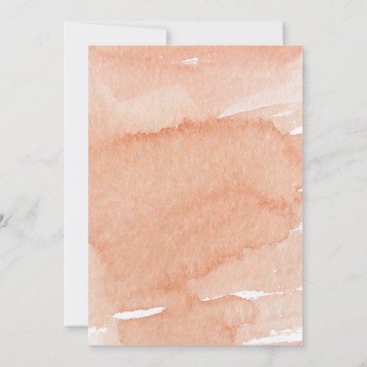 Nautische Bruiloft Strand Zee Shell Bloemen Rozen Kaart (Achterkant)