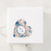 Nautische Bruiloft Strand Zee Shell Flowers Bedankjes Labels (In situ)