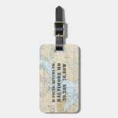  nautische Chesapeake Bay Baltimore Bagagelabel (Voorkant verticaal)