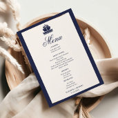 Nautische Cruise Schip Boot bruiloft Menu