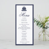 Nautische Cruise Schip Boot bruiloft Menu (Staand voorkant)
