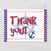 Nautische dank u briefkaarten (Voorkant)