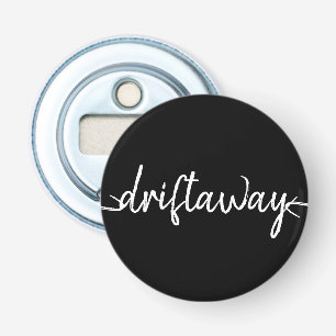 nautische DRIFT AWAY-letters Button Flesopener