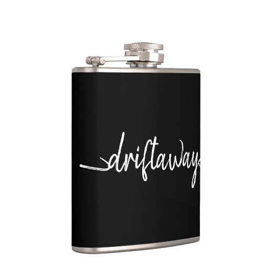 nautische DRIFT AWAY-scriptletters Heupfles (Rechts)