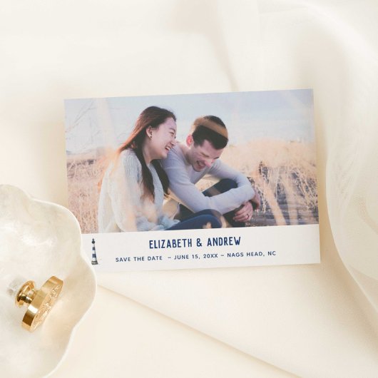 Nautische foto save the date