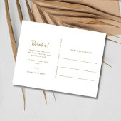 nautische foto strand bruiloft dank u briefkaart