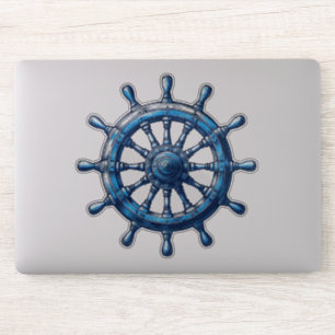 Nautische helm / wiel op maat gesneden vinyl Stick Sticker
