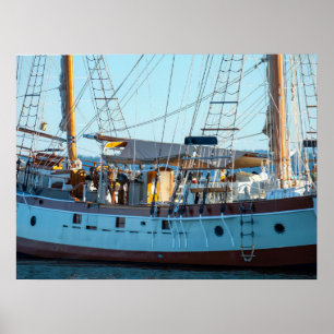 Nautische Houten Boot Fotografie Poster