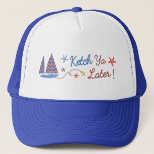 Nautische Humor Zeilboot Ketch Pun Trucker Pet