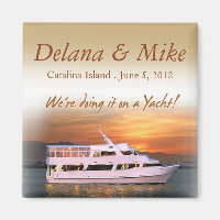 Nautische jacht bestemming bruiloft gunst aandenke