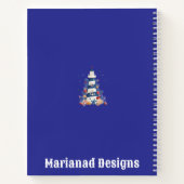 "Nautische Kerst Spiral Notitieboek - Feestelijke (Achterkant)