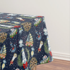 Nautische Kerstmis Tafelkleed
