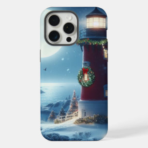 Nautische Kerstvuurtoren iPhone 15 Pro Max Hoesje