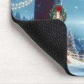 Nautische Kerstvuurtoren Muismat (Hoek)