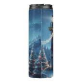 Nautische Kerstvuurtoren Thermosbeker (Achterkant)