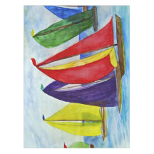 Nautische Kleurrijke Zeilen 