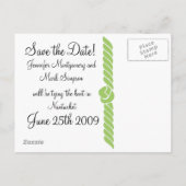 Nautische knoop Bewaar de datum Aankondigingskaart (Achterkant)