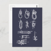 Nautische knopen briefkaart (Voorkant / Achterkant)