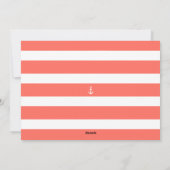 Nautische Koraal Zeeën & Groeten Oceaan Fotolijstj Feestdagenkaart (Achterkant)