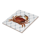 Nautische krab tegeltje (Zijkant)
