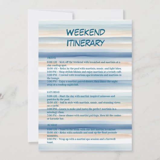 Nautische Kust Cowgirl Anker Bachelorette Kaart (Achterkant)