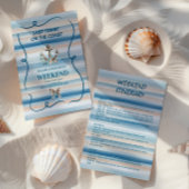 Nautische Kust Cowgirl Anker Bachelorette Kaart