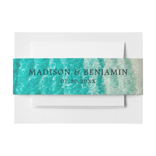 Nautische Kust Zomer Strand Bestemming Bruiloft Uitnodigingen Wikkel (Voorkant Voorbeeld)