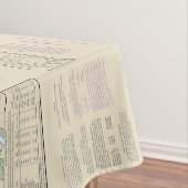 Nautische lengtegraad Latitude Baltimore MD 12281 Tafelkleed (Voorbeeld)