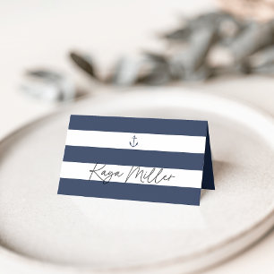 Nautische Marine Anker Wedding Place Cards