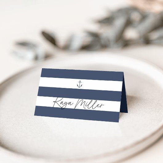 Nautische Marine Anker Wedding Place Cards