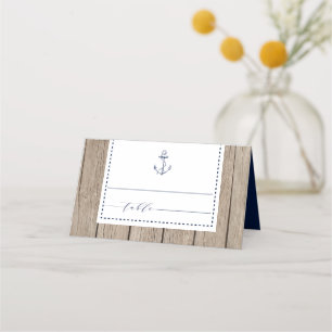 Nautische marine rustieke houten anker bruiloft