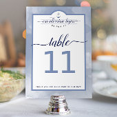 #Nautische Marine Staalblauwe Aquarel Trouwdag Eve Kaart