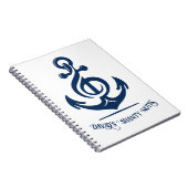 Nautische melodie anker notitieboek (Rechterzijde)