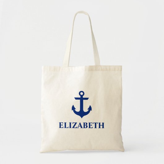 Nautische naam Anchor Tote Bag (Voorkant)