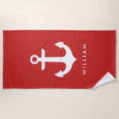 Nautische naam strandlaken (Voorkant)