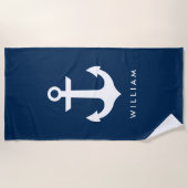 Nautische naam strandlaken (Voorkant)