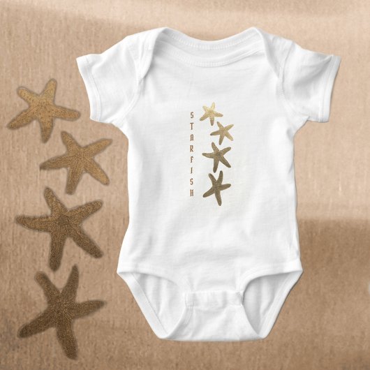 Nautische natuurlijke Starfish Romper