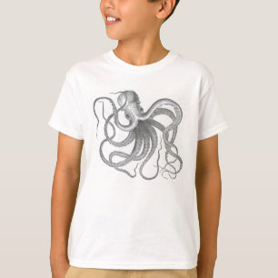  nautische nautische octopusdruk t-shirt