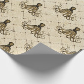  Nautische octopus Cadeaupapier (Hoek)