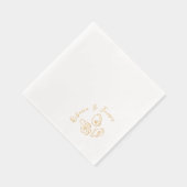 Nautische oesters hand getrokken funky bruiloft folie servetten (Rechts)