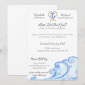 nautische post huwelijksfeest uitnodiging (Voorkant / Achterkant)