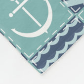 Nautische Quilt Fleece Deken (Hoek)